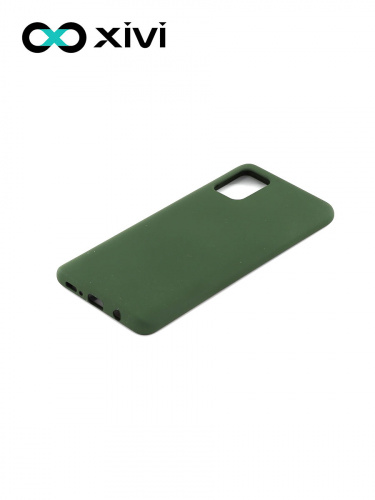 Накладка задняя Xivi для SAMSUNG Galaxy A31, Silicon Case, силикон, матовая, №59, цвет темно-зеленый 3