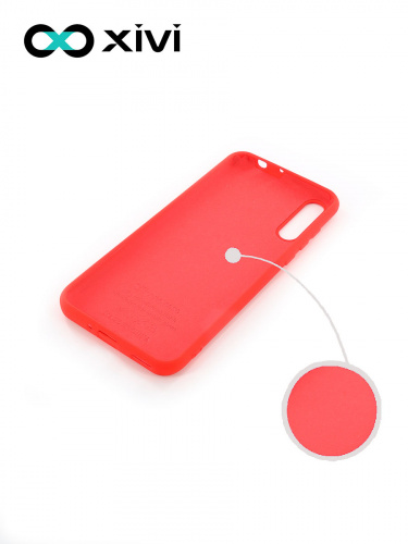 Накладка задняя Xivi для HUAWEI Y8P 2020 P SMART S, Silicon Case, силикон, матовая, №4, цвет морковный 2