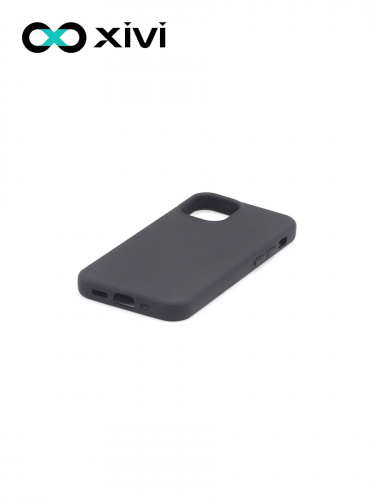 Накладка задняя Xivi для APPLE iPhone 12 5.4, Silicon Case, силикон, матовая, №1, цвет чёрный 4