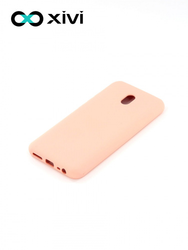 Накладка задняя Xivi для XIAOMI REDMI 8A, Silicon Case, силикон, матовая, №30, цвет розовый 3