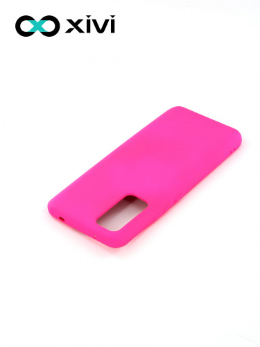 Накладка задняя Xivi для HUAWEI Honor 30 , Silicon Case, силикон, матовая, №64, цвет фуксия 4