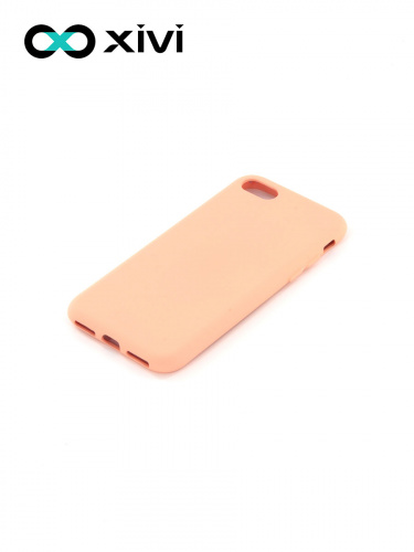 Накладка задняя Xivi для APPLE iPhone 7 8 SE2, Silicon Case, силикон, матовая, №39, цвет бежевый 3