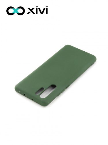 Накладка задняя Xivi для HUAWEI P30 Pro, Silicon Case, силикон, матовая, №59, цвет темно-зеленый 4