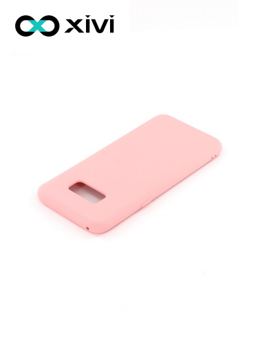Накладка задняя Xivi для SAMSUNG Galaxy S8 Plus, Silicon Case, силикон, матовая, №19, цвет розовый 4