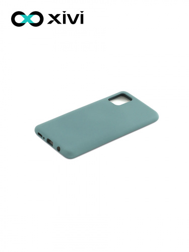 Накладка задняя Xivi для SAMSUNG Galaxy A51 5G, Silicon Case, силикон, матовая, №56, цвет зелёный 3