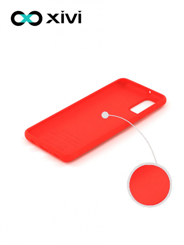 Накладка задняя Xivi для SAMSUNG Galaxy A41, Silicon Case, силикон, матовая, №4, цвет морковный 2