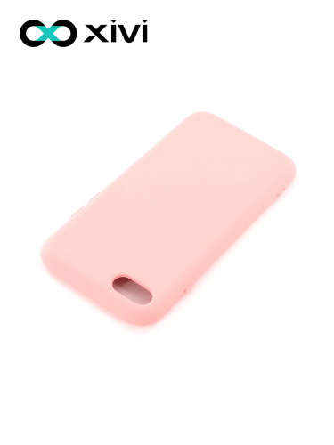 Накладка задняя Xivi для APPLE iPhone 7 8 SE2, Silicon Case, силикон, матовая, №19, цвет розовый 4