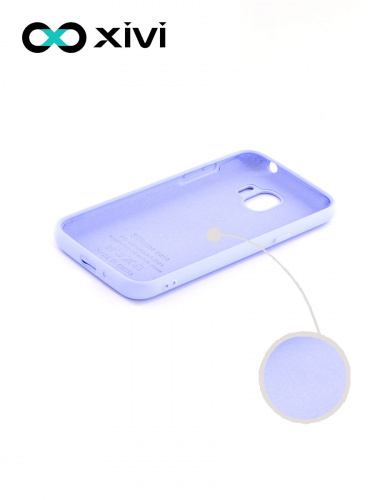 Накладка задняя Xivi для SAMSUNG Galaxy J2 2018 J250G, Silicon Case, силикон, матовая, №11, цвет лавандовый 2