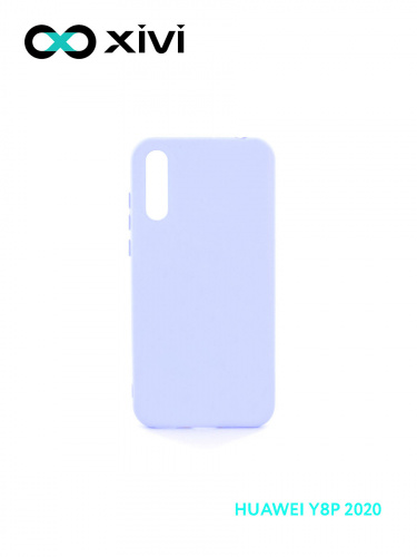 Накладка задняя Xivi для HUAWEI Y8P 2020 P SMART S, Silicon Case, силикон, матовая, №11, цвет лавандовый 1