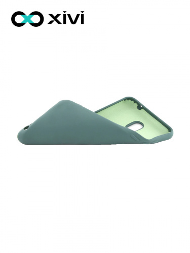 Накладка задняя Xivi для XIAOMI REDMI 8A, Silicon Case, силикон, матовая, №56, цвет зелёный 6
