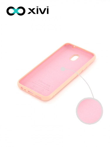 Накладка задняя Xivi для XIAOMI REDMI 8A, Silicon Case, силикон, матовая, №30, цвет розовый 2