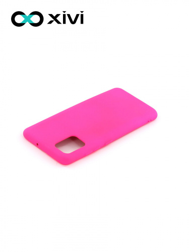 Накладка задняя Xivi для SAMSUNG Galaxy A51 5G, Silicon Case, силикон, матовая, №64, цвет фуксия 4