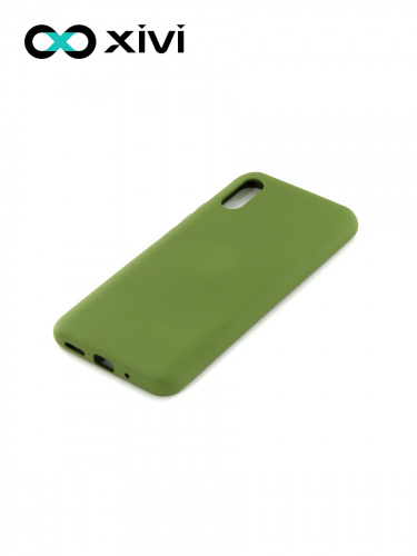 Накладка задняя Xivi для XIAOMI Redmi 9A, Silicon Case, силикон, матовая, №57, цвет зелёный 3
