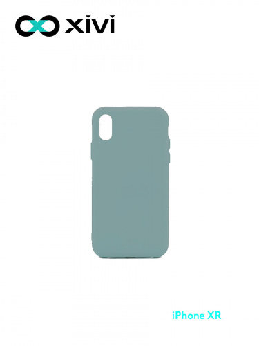 Накладка задняя Xivi для APPLE iPhone XR, Silicon Case, силикон, матовая, №56, цвет зелёный 1
