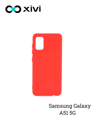 Накладка задняя Xivi для SAMSUNG Galaxy A51 5G, Silicon Case, силикон, матовая, №4, цвет морковный 1