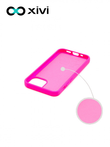 Накладка задняя Xivi для APPLE iPhone 12 5.4, Silicon Case, силикон, матовая, №33, цвет розовый 2