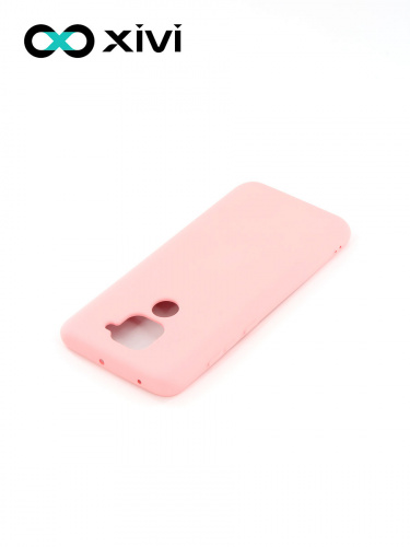 Накладка задняя Xivi для XIAOMI REDMI NOTE 9, Silicon Case, силикон, матовая, №19, цвет розовый 4
