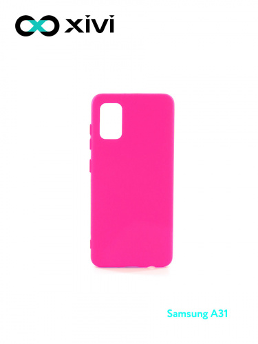 Накладка задняя Xivi для SAMSUNG Galaxy A31, Silicon Case, силикон, матовая, №64, цвет фуксия 1