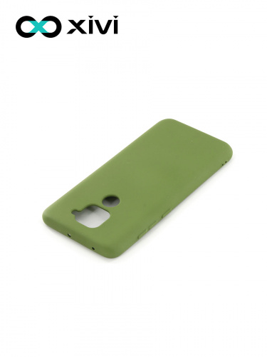 Накладка задняя Xivi для XIAOMI REDMI NOTE 9, Silicon Case, силикон, матовая, №57, цвет зелёный 4