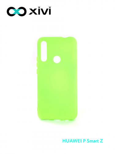 Накладка задняя Xivi для HUAWEI Y9 PRIME P SMART Z, Silicon Case, силикон, матовая, №61, цвет салатовый 1