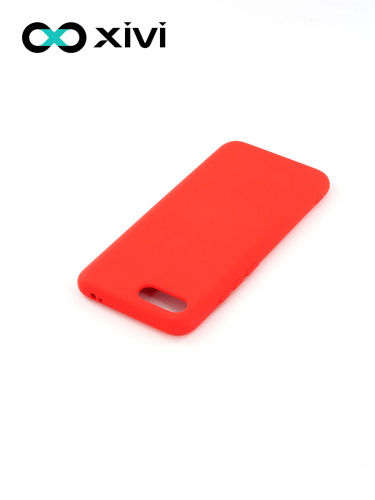 Накладка задняя Xivi для HUAWEI Honor 10, Silicon Case, силикон, матовая, №4, цвет морковный 4