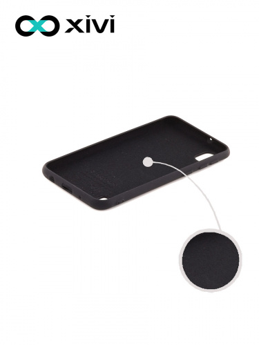 Накладка задняя Xivi для SAMSUNG Galaxy A10 A105, Silicon Case, силикон, матовая, №1, цвет чёрный 2