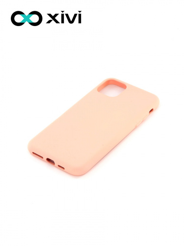 Накладка задняя Xivi для APPLE iPhone 11 Pro Max, Silicon Case, силикон, матовая, №30, цвет розовый 3