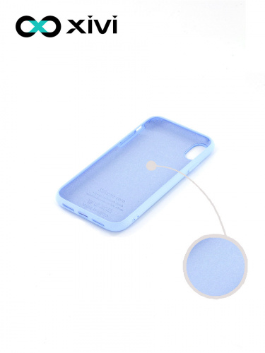 Накладка задняя Xivi для APPLE iPhone XR, Silicon Case, силикон, матовая, №42, цвет сиреневый 2