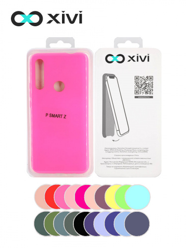 Накладка задняя Xivi для HUAWEI Y9 PRIME P SMART Z, Silicon Case, силикон, матовая, №33, цвет розовый 5