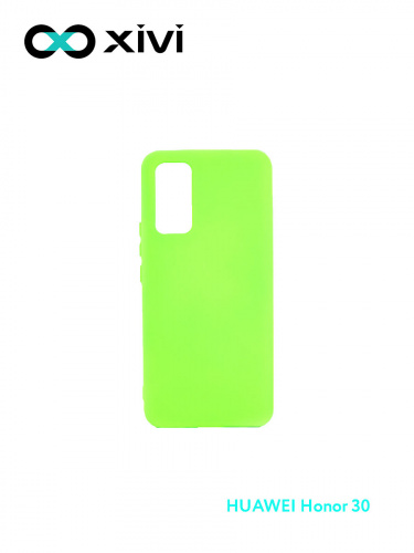 Накладка задняя Xivi для HUAWEI Honor 30 , Silicon Case, силикон, матовая, №61, цвет салатовый 1