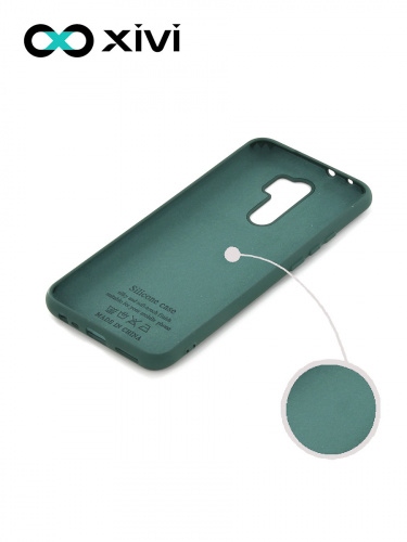 Накладка задняя Xivi для XIAOMI Redmi 9, Silicon Case, силикон, матовая, №46, цвет изумрудный 2