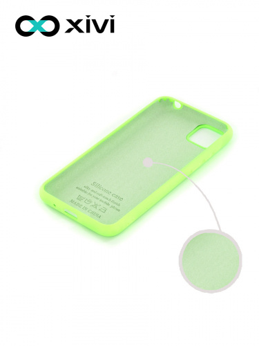 Накладка задняя Xivi для HUAWEI Y5P 2020 HONOR9S, Silicon Case, силикон, матовая, №61, цвет салатовый 2