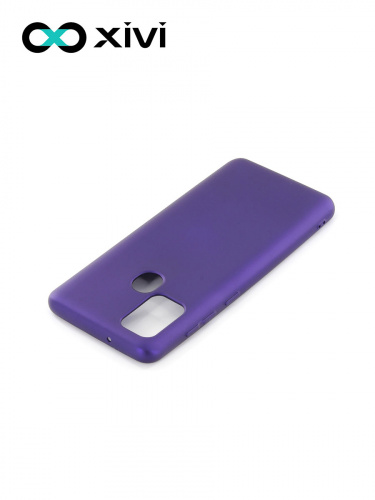 Накладка задняя Xivi для SAMSUNG Galaxy A21S, Silicon Case, силикон, матовая, №17, цвет фиолетовый 4