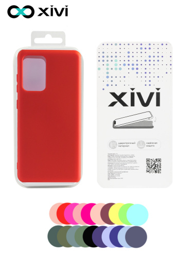 Накладка задняя Xivi для SAMSUNG  Galaxy A52, Silicon Case, силикон, матовая, №4, цвет морковный (5)