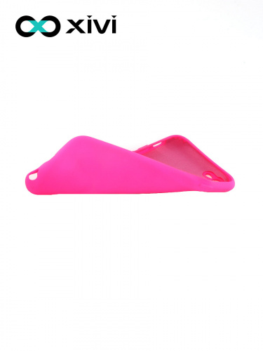 Накладка задняя Xivi для APPLE iPhone 6 6S (4.7), Silicon Case, силикон, матовая, №64, цвет фуксия 6