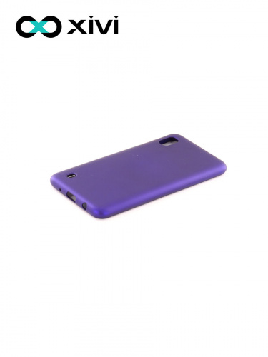 Накладка задняя Xivi для SAMSUNG Galaxy A10 A105, Silicon Case, силикон, матовая, №17, цвет фиолетовый 3