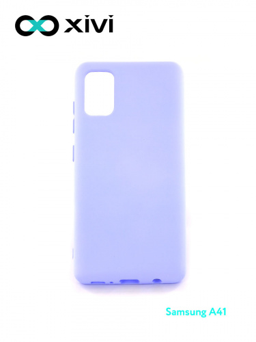 Накладка задняя Xivi для SAMSUNG Galaxy A41, Silicon Case, силикон, матовая, №11, цвет лавандовый 1