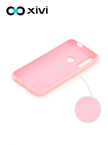 Накладка задняя Xivi для HUAWEI Y9 PRIME P SMART Z, Silicon Case, силикон, матовая, №19, цвет розовый 2