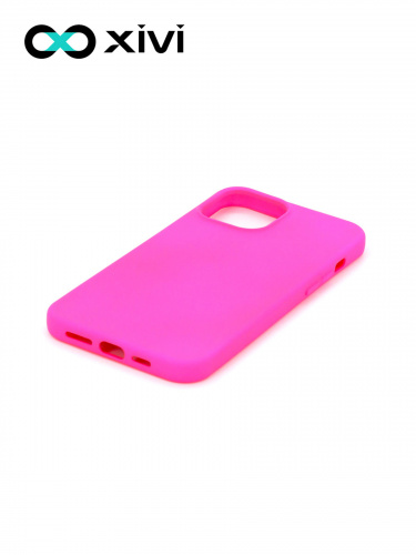 Накладка задняя Xivi для APPLE iPhone 12 6.1 6.1 Pro, Silicon Case, силикон, матовая, №33, цвет розовый 3