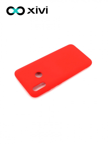 Накладка задняя Xivi для HUAWEI P Smart (2019), Silicon Case, силикон, матовая, №4, цвет морковный 4