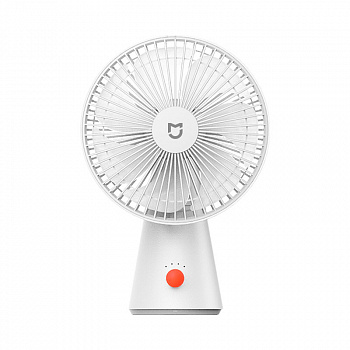 Вентилятор настольный XIAOMI, Mijia desktop mobile fan, пластик, на аккумуляторе, белый
