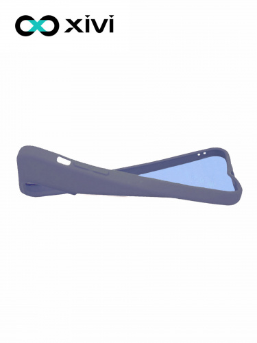 Накладка задняя Xivi для APPLE iPhone 12 6.1 6.1 Pro, Silicon Case, силикон, матовая, №2, цвет индиго, тёмный 6