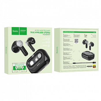 Гарнитура bluetooth HOCO, EW31, Perfection, черный