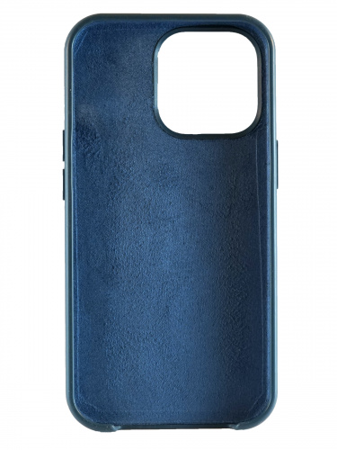 Накладка задняя для iPhone 13, Silicon Case, силикон, матовая, под оригинал, №55, изумрудный