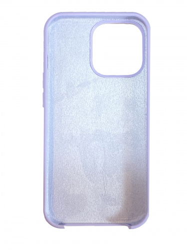 Накладка задняя для iPhone 13 Pro Max, Silicon Case, силикон, матовая, под оригинал, №53, светло-фиолетовый