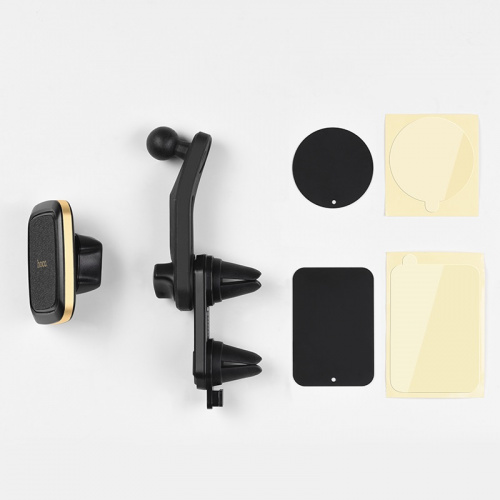 hoco-ca57-leader-double-air-outlet-magnetic-car-holder-set