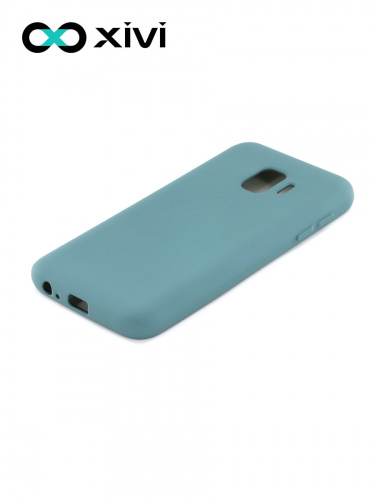 Накладка задняя Xivi для SAMSUNG Galaxy J2 CORE J260, Silicon Case, силикон, матовая, №56, цвет зелёный 3