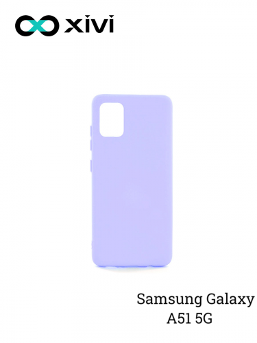 Накладка задняя Xivi для SAMSUNG Galaxy A51 5G, Silicon Case, силикон, матовая, №11, цвет лавандовый 1