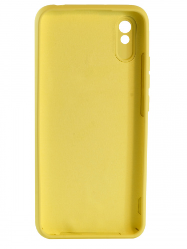 Накладка задняя для XIAOMI Redmi 9A, Soft Touch, 2 мм, силикон, цвет: желтый