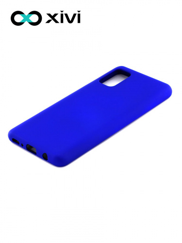 Накладка задняя Xivi для SAMSUNG Galaxy A41, Silicon Case, силикон, матовая, №47, цвет синий 3